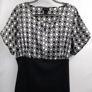 Lane Bryant Blouse in Black and White